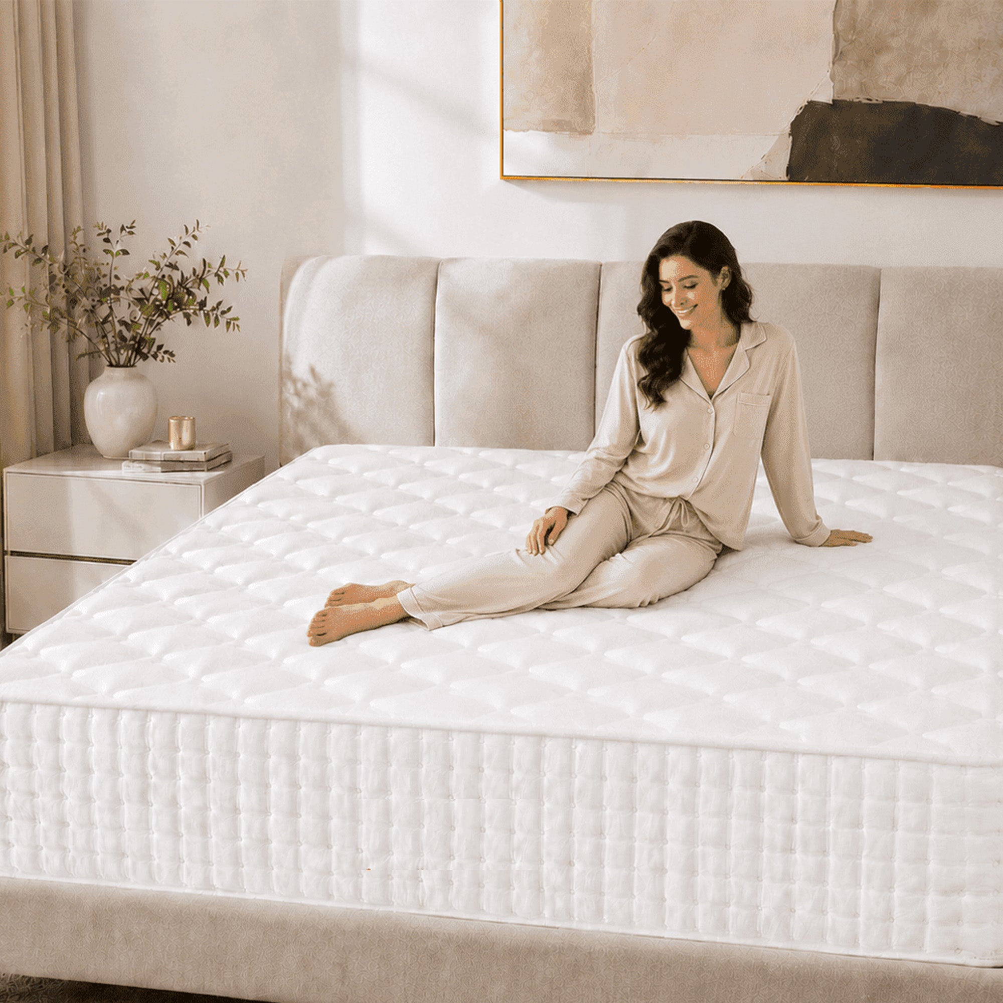 WURESE Hybrid Mattress Medium Firm Pocket Spring and Gel Memory Foam Full Size