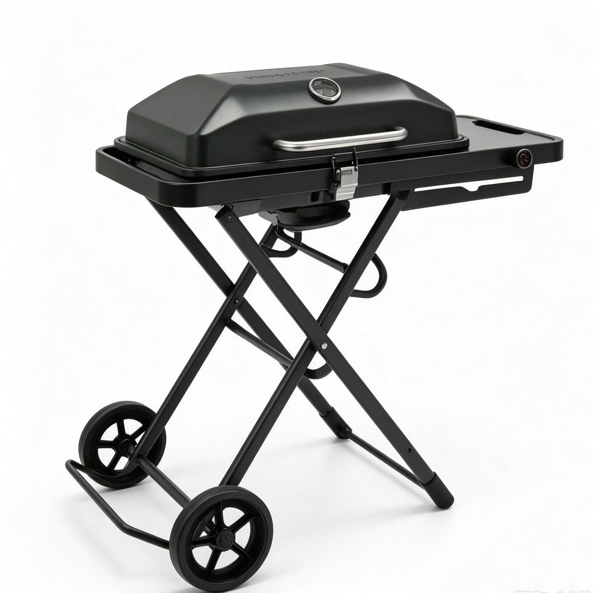 WURESE Portable Fold‑Up Gas BBQ Grill with Wheels, 3.8 kW, Large Cooking Surface for Outdoor Camping Patio Backyard