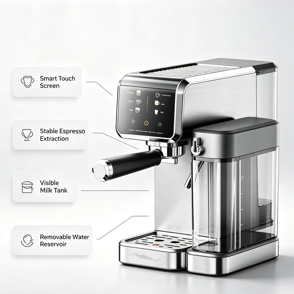 WURESE Espresso Machine with Automatic Milk Frother