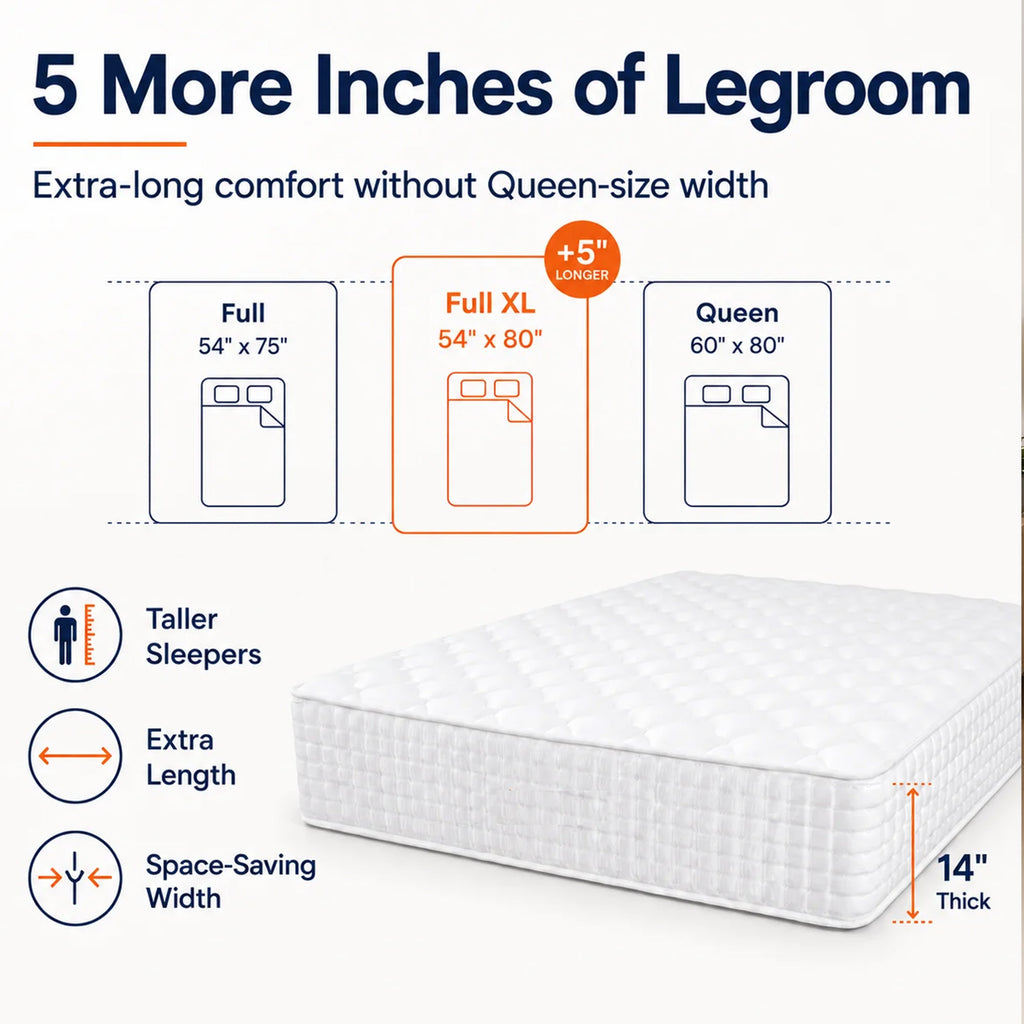 WURESE Hybrid Mattress Medium Firm Pocket Spring and Gel Memory Foam Full Size