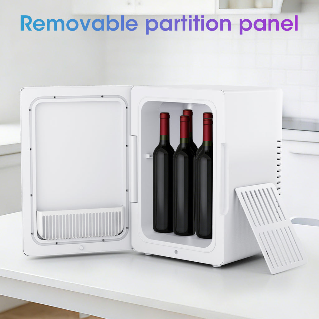 WHALL ULTRA 12L Portable Mini Fridge, White