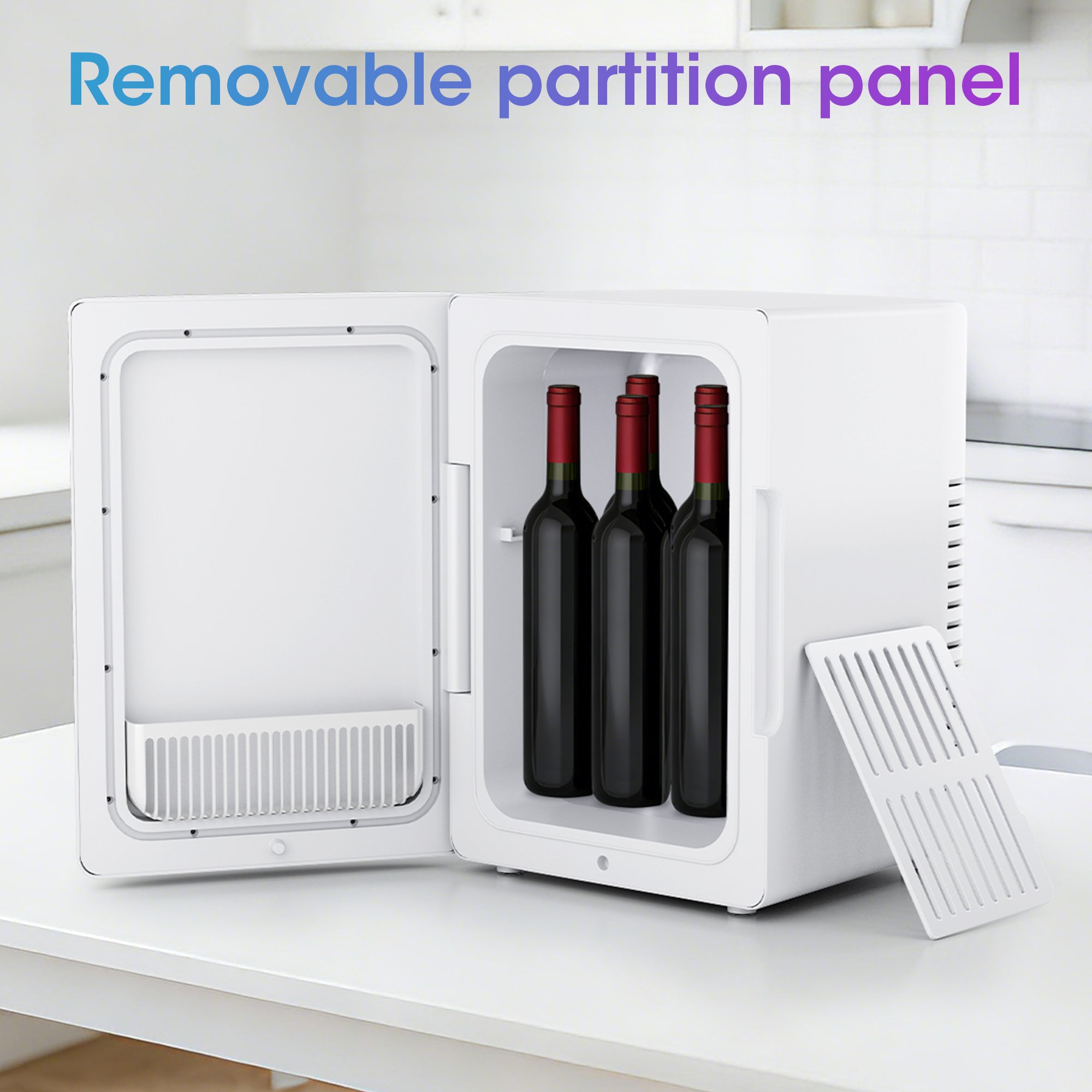 WHALL ULTRA 12L Portable Mini Fridge, White