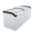 WURESE 19.3 cu.ft Curved Sliding Glass Lid Commercial Display Freezer, White