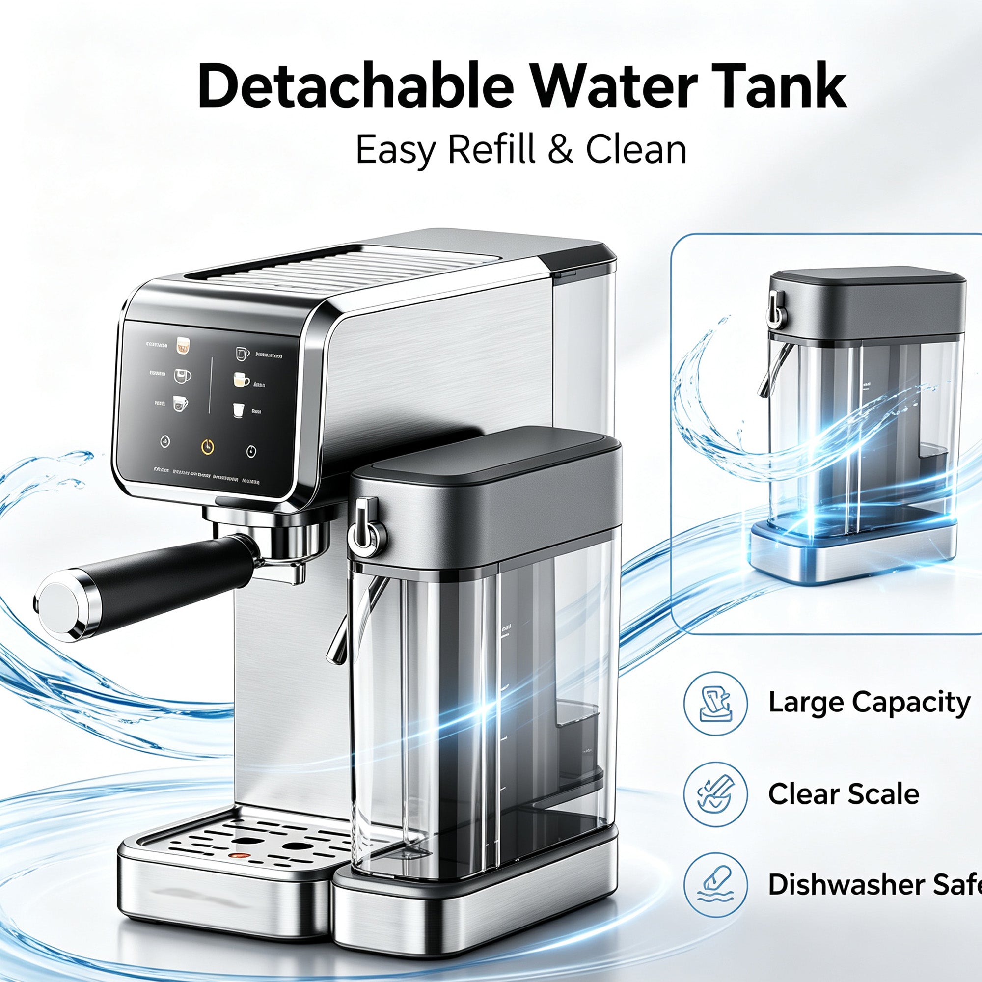 WURESE Espresso Machine with Automatic Milk Frother