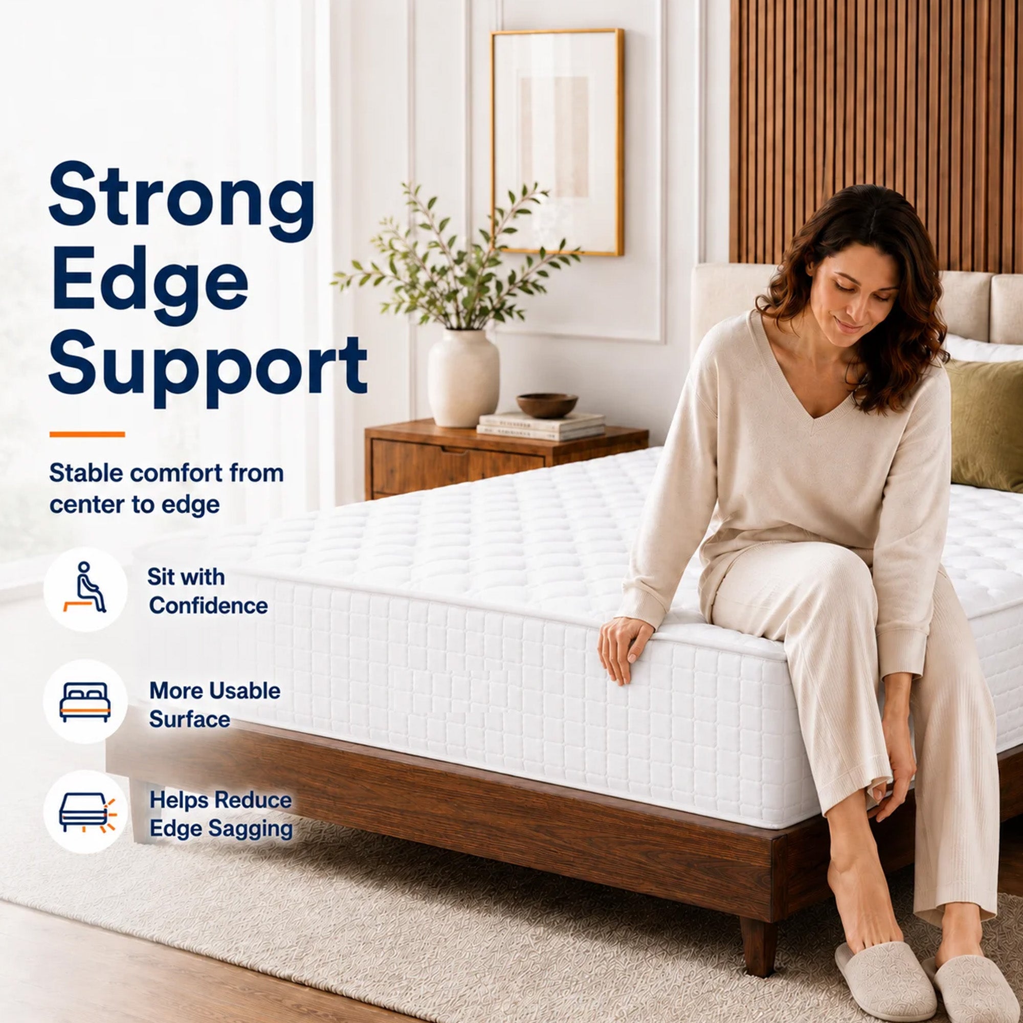 WURESE Memory Foam and Pocket Spring Hybrid Mattress