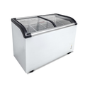 WURESE Curved Top 9.8 Cu.ft Sliding Glass Lid Commercial Chest Freezer, White
