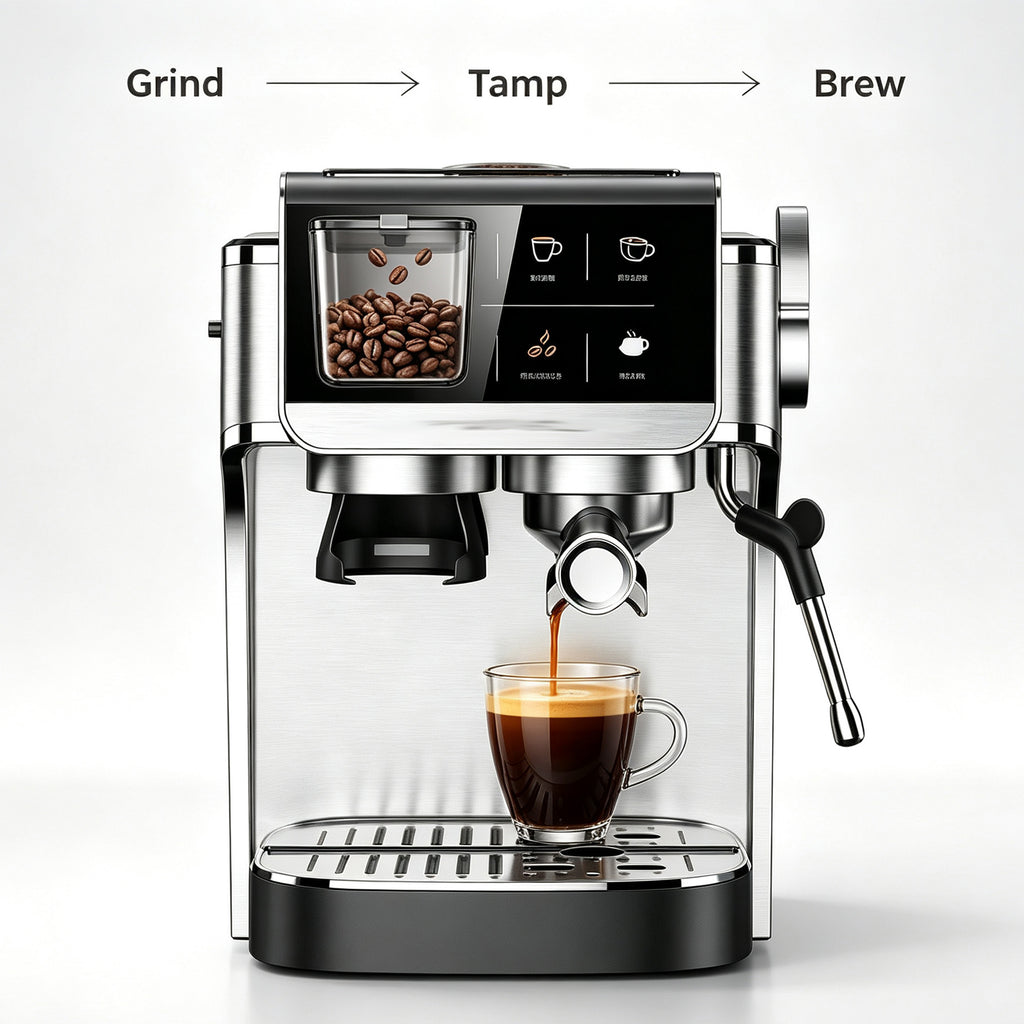 WURESE Espresso Machine Integrated Grinder