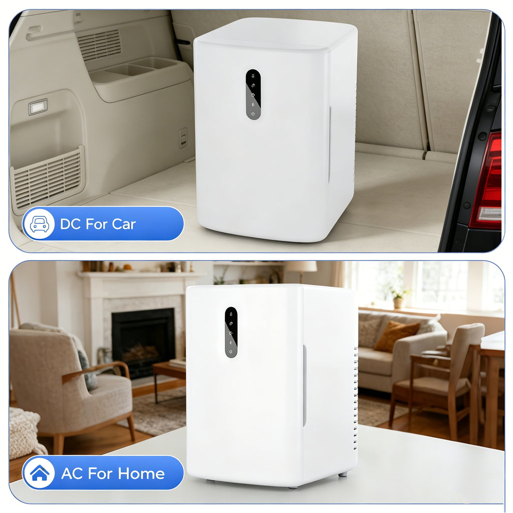 WHALL ULTRA 12L Portable Mini Fridge, White