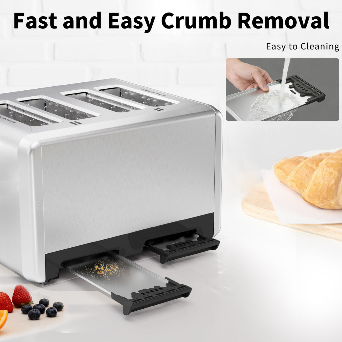 WHALLULTRA Toaster 4 Slice,Touchscreen Toaster
